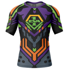 Eva 01 Short Sleeve Rash Guard Compression Shirt