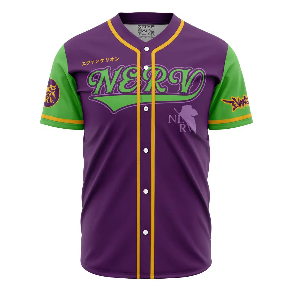 Eva-01 NERV Eva Baseball Jersey