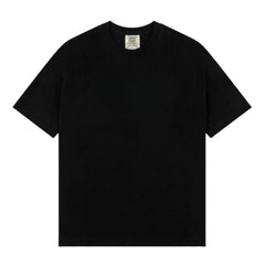 Front view of Comfort Colors Black T-shirt