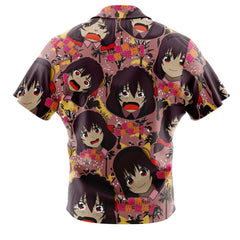 Funny Face Yunyun Konosuba Button Up Hawaiian Shirt