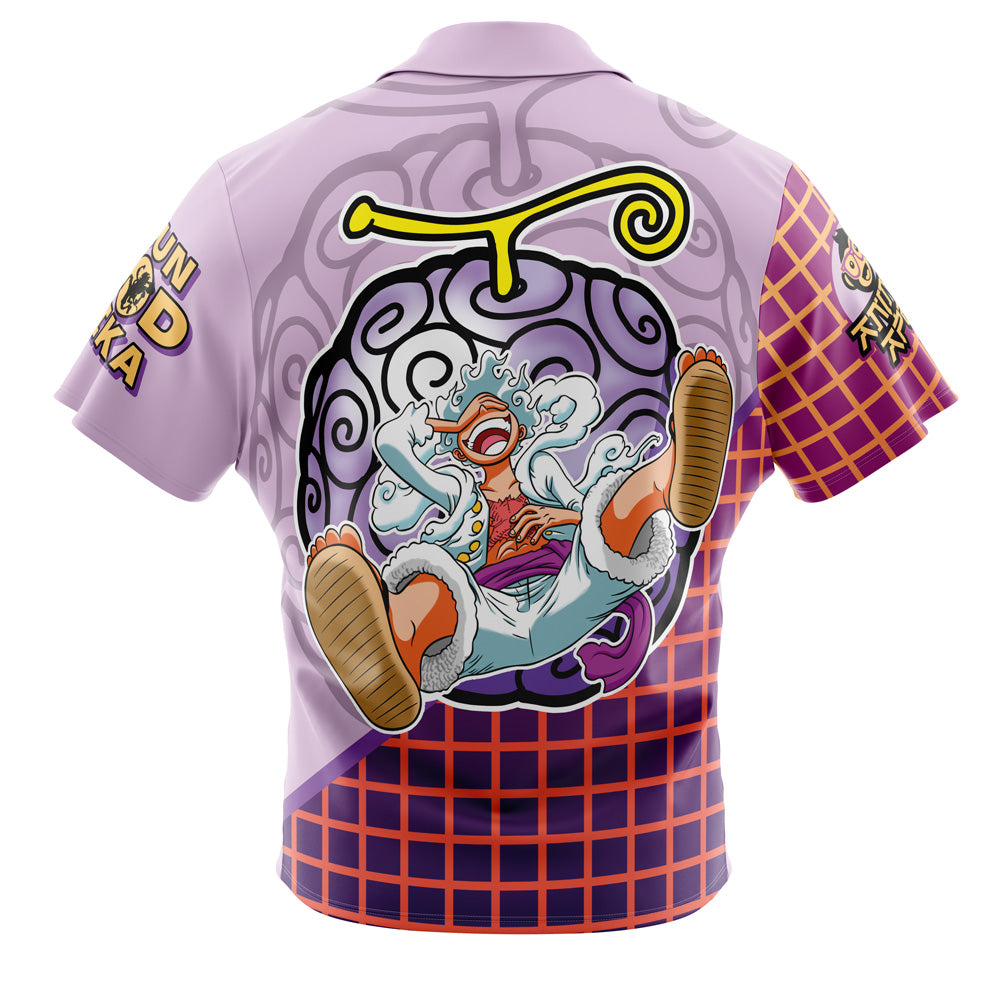Gear 5th Luffy V2 One Piece Button Up Hawaiian Shirt