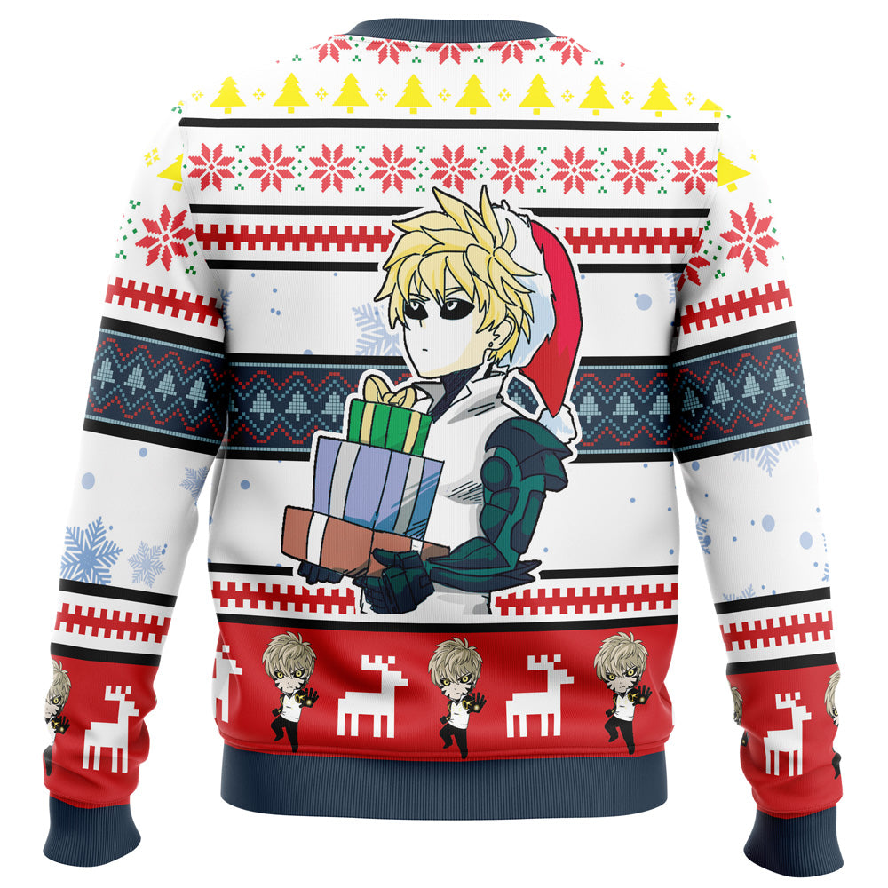 Genos One Punch Man Ugly Christmas Sweater