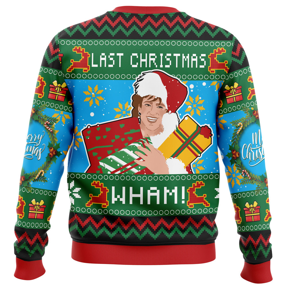 George Michael Last Christmas Wham Ugly Christmas Sweater