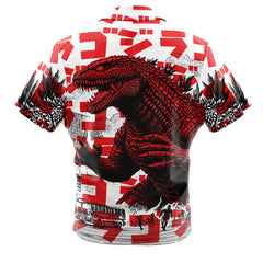 Godzilla Button Up Hawaiian Shirt