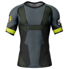 Metal Gear Solid Short Sleeve Rash Guard Compression Shirt