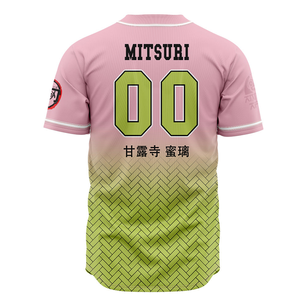 Hashira Mitsuri Kanroji Demon Slayer Baseball Jersey