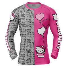 Hello Kitty Long Sleeve Rash Guard Compression Shirt