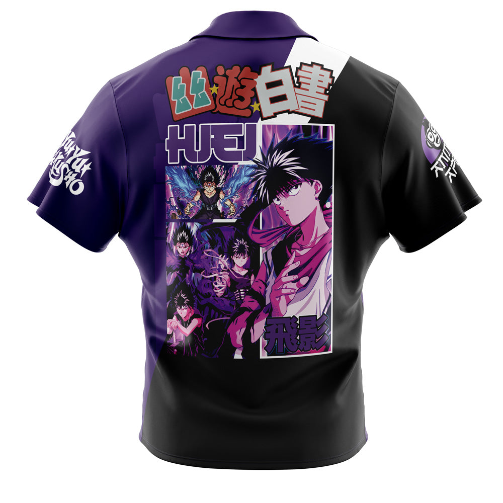 Hiei Yuyu Hakusho Button Up Hawaiian Shirt