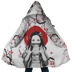 Nezuko Kamado Cherry Blossom Demon Slayer Dream Cloak Coat