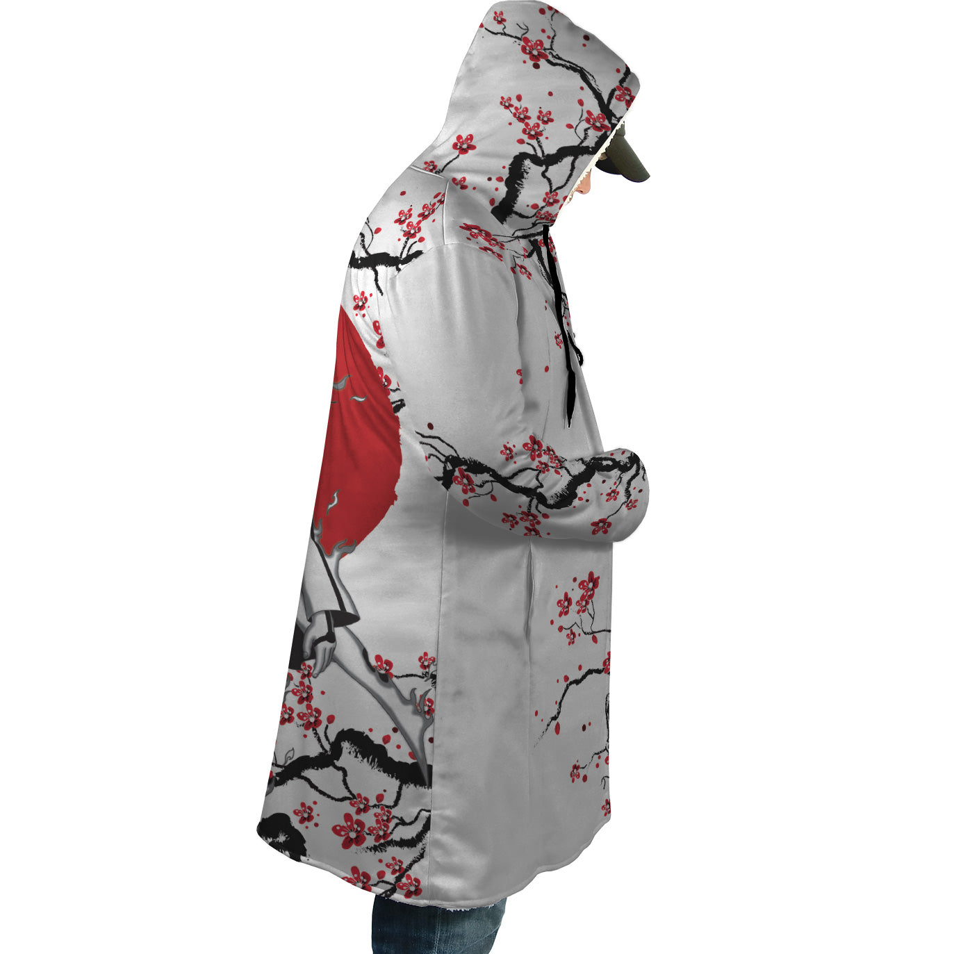 Nine-Tails Chakra Mode Cherry Blossom Shippuden Dream Cloak Coat