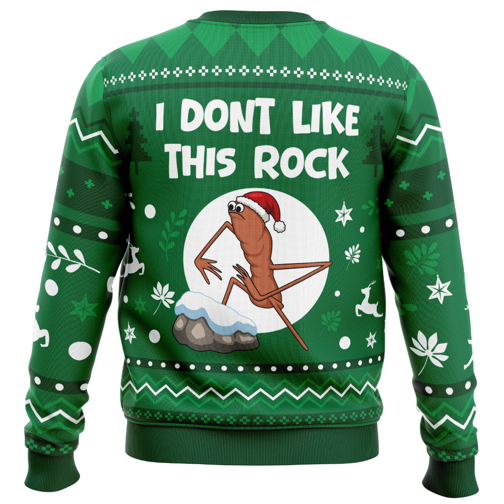 I Dont Like This Rock Marcus The Worm_Ugly Christmas Sweater