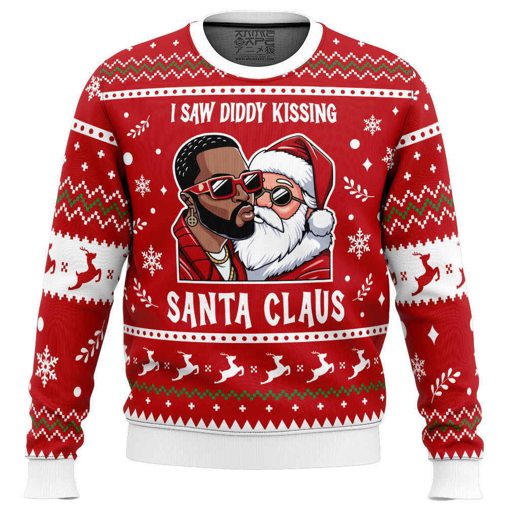 I Saw Diddy Kissing Santa Ugly Christmas Sweater