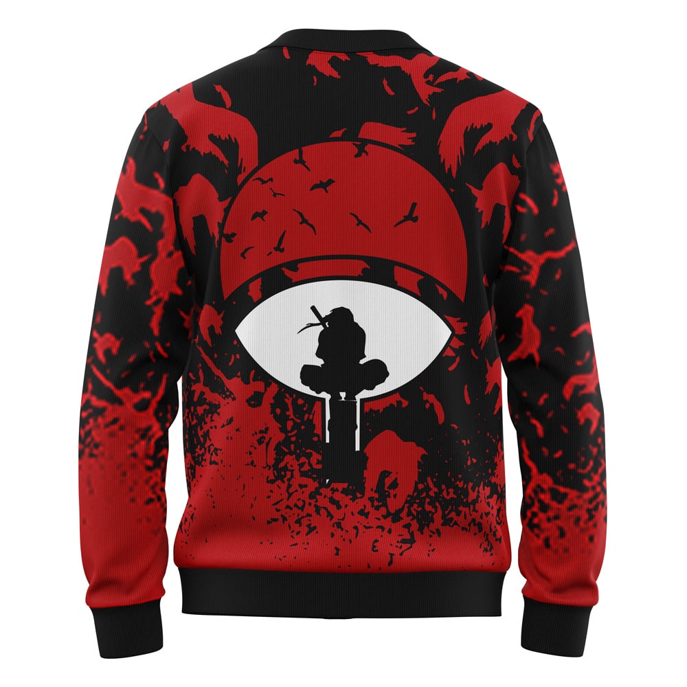 Itachi Crows Shippuden Knitted Cardigan Sweater