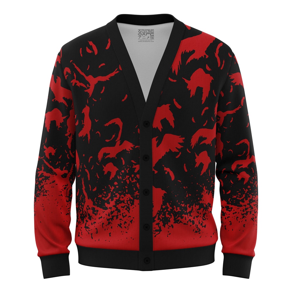 Itachi Crows Shippuden Knitted Cardigan Sweater