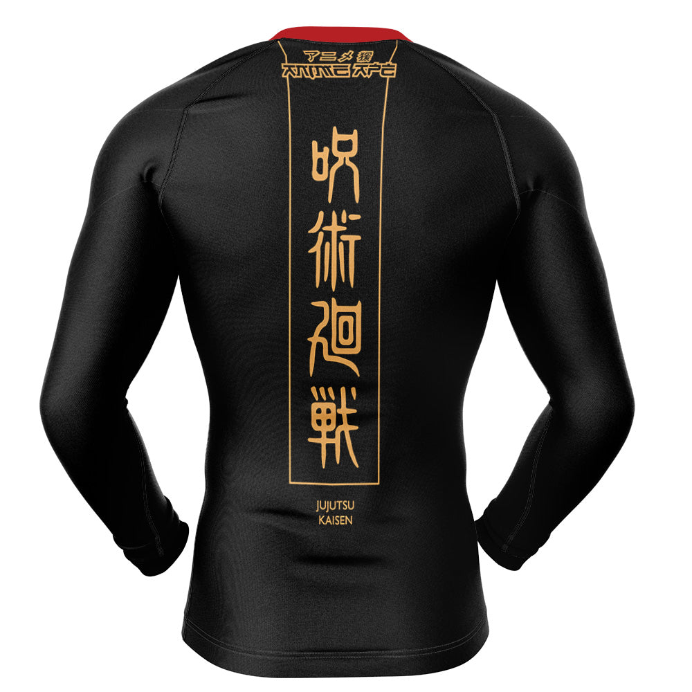 Itadori Jujutsu Kaisen Long Sleeve Rash Guard Compression Shirt