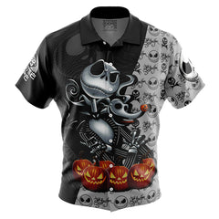 Jack The Night Before Christmas Button Up Hawaiian Shirt