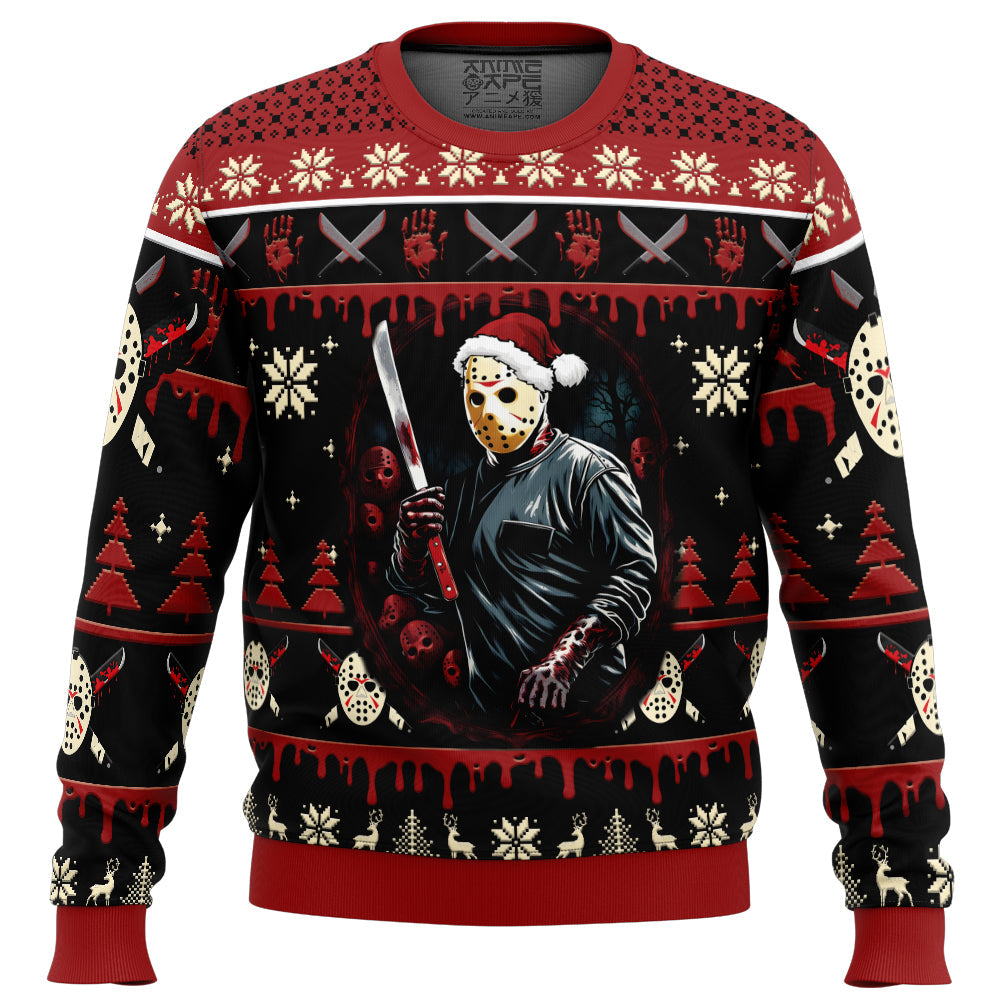 Jason Voorhees Friday the 13th Ugly Christmas Sweater