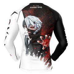 Ken Kaneki Tokyo Ghoul Long Sleeve Rash Guard Compression Shirt