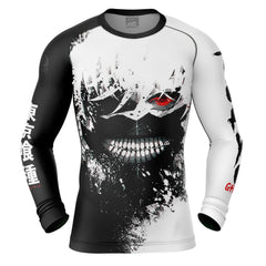 Ken Kaneki Tokyo Ghoul Long Sleeve Rash Guard Compression Shirt