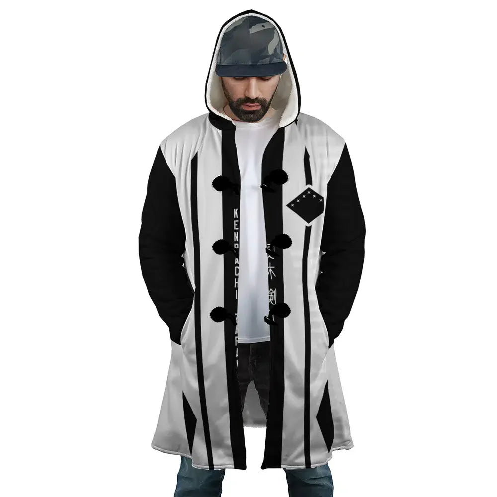Gotei 13 11th Division Captain Kenpachi Zaraki Bleach Dream Cloak Coat