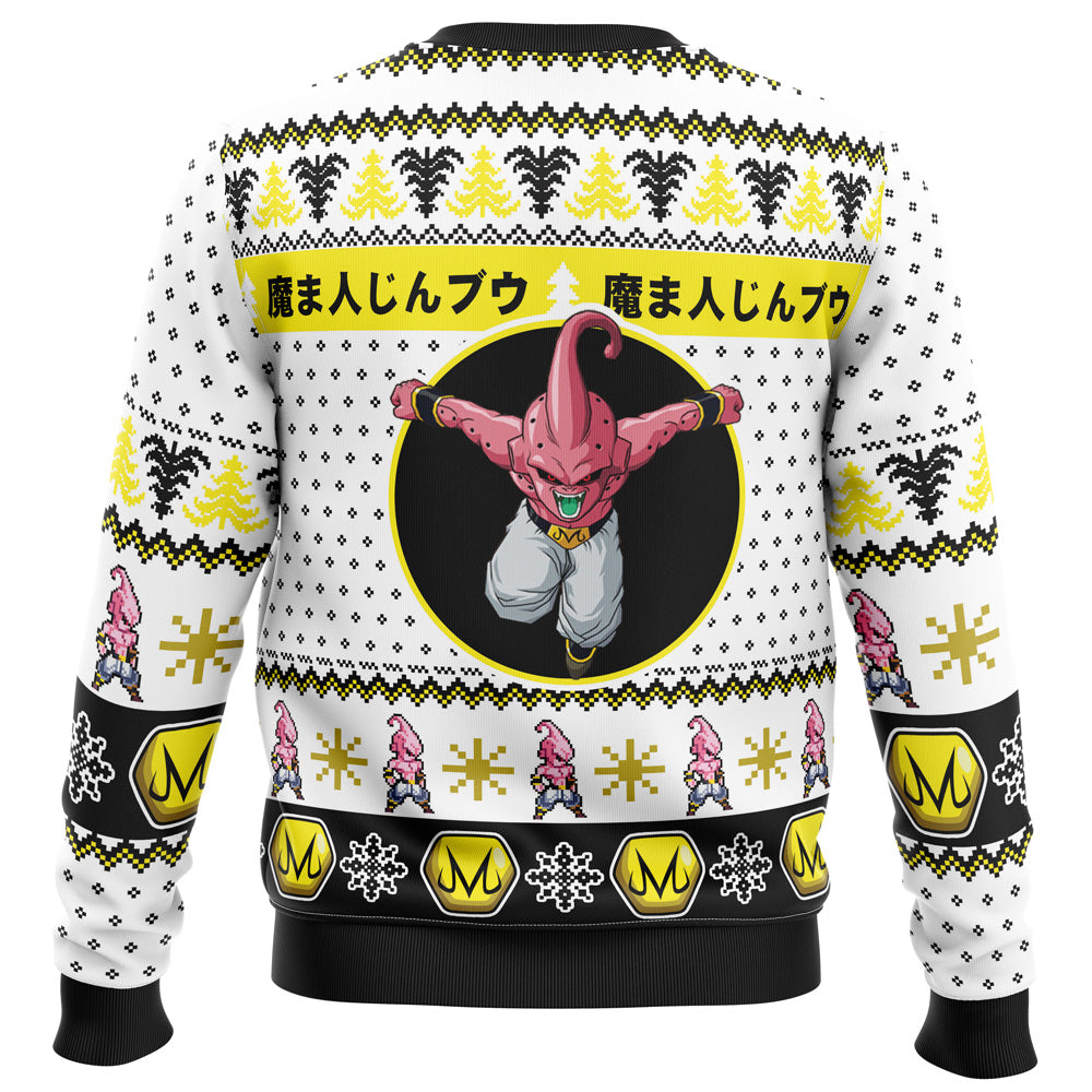 Kid Buu Face Dragon Ball Z Ugly Christmas Sweater