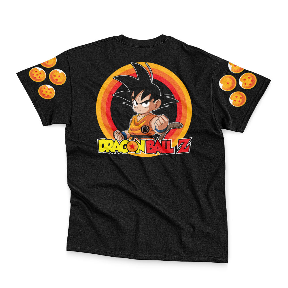 Kid Goku Fight DBZ Streetwear T-Shirt
