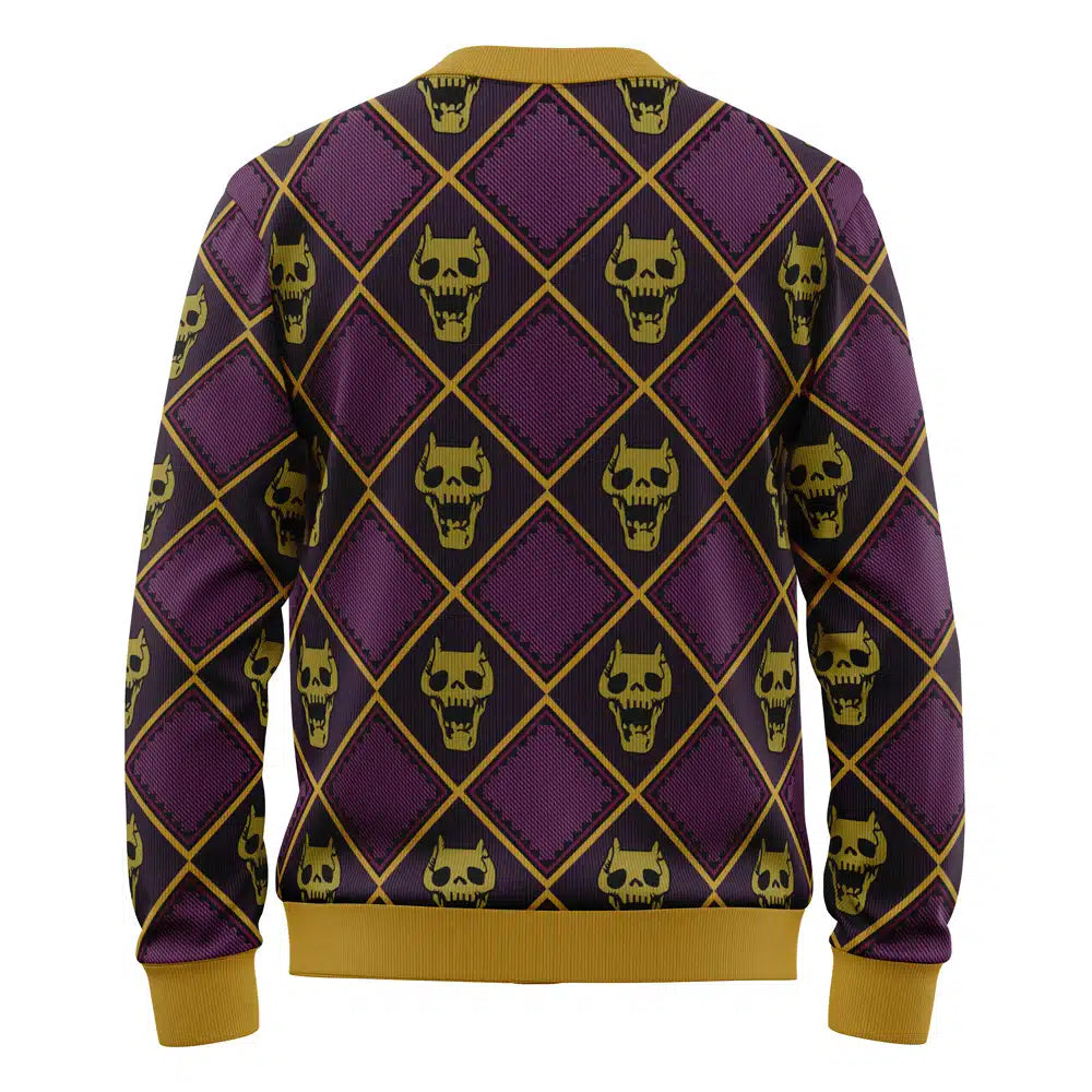 Killer Queen Jojo's Bizarre Adventure Knitted Cardigan Sweater