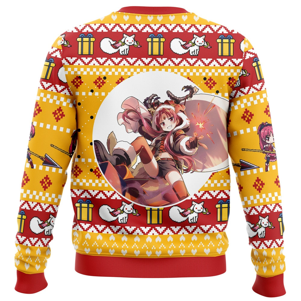Kyoko Sakura Puella Magi Madoka Magica Ugly Christmas Sweater