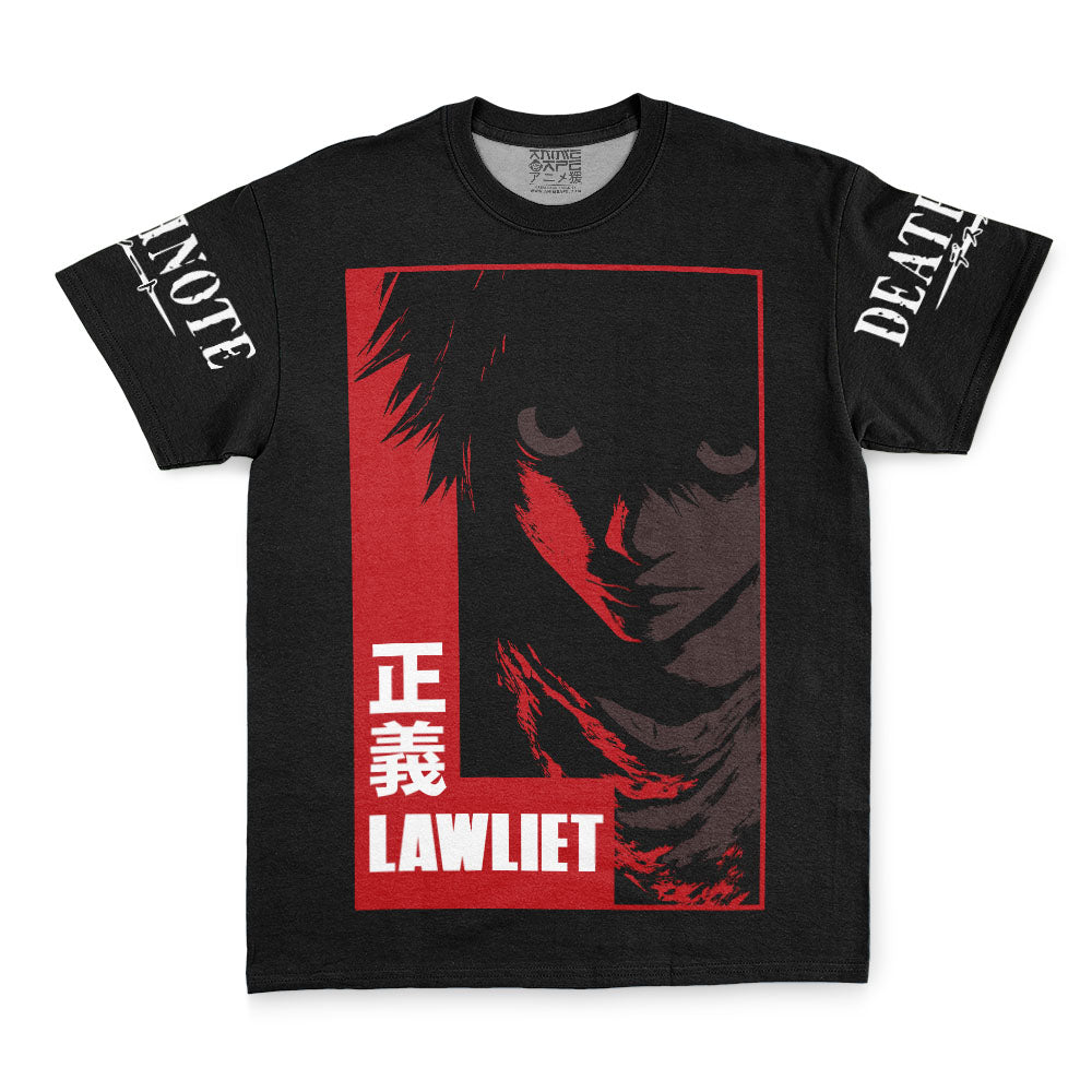 L Lawliet Justice Death Note Streetwear T-Shirt