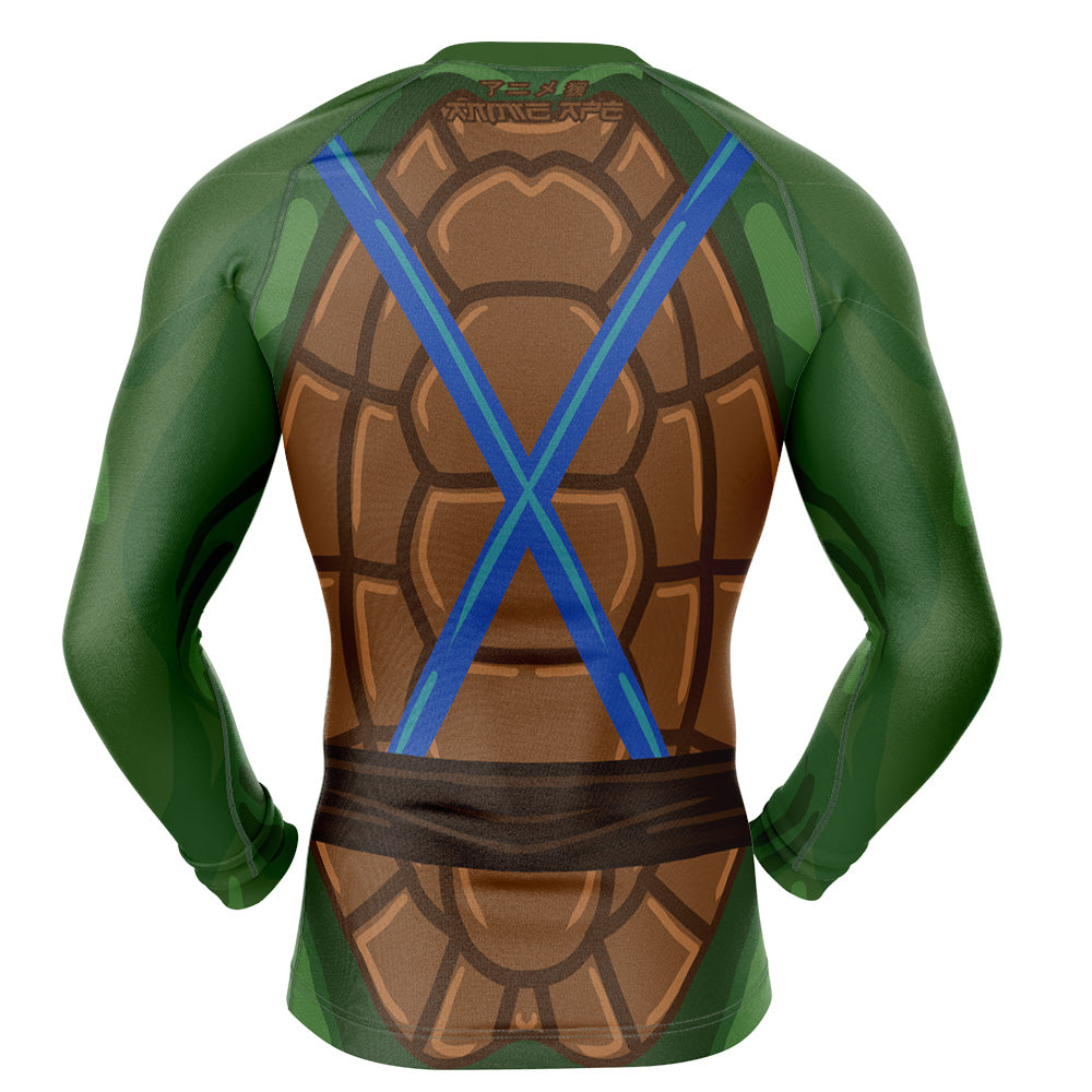 Leonardo Teenage Mutant Ninja Turtles Long Sleeve Rash Guard Compression Shirt