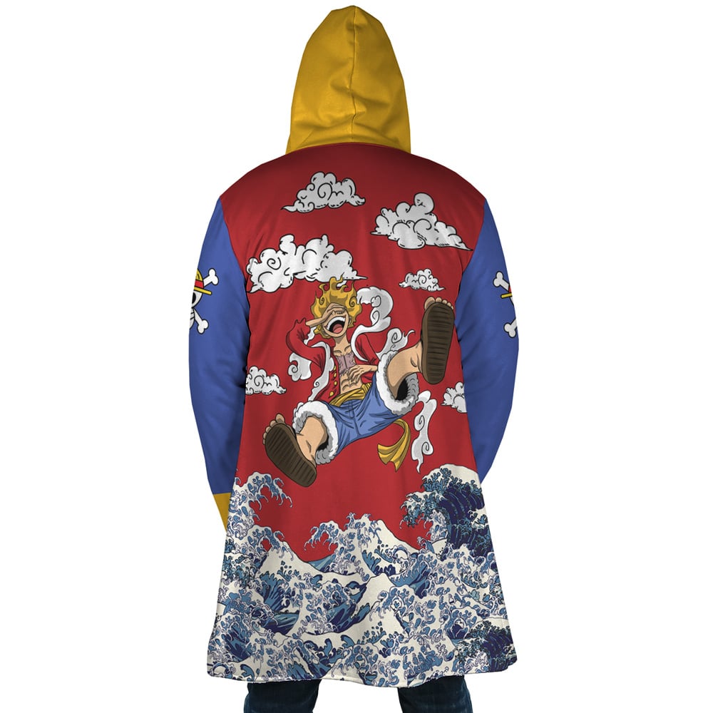 Monkey D Luffy Gear 5 Sea Wave One Piece Dream Cloak Coat