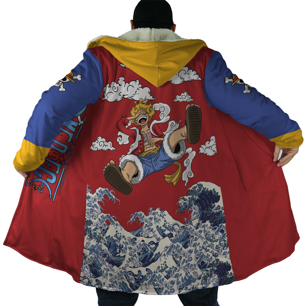 Monkey D Luffy Gear 5 Sea Wave One Piece Dream Cloak Coat