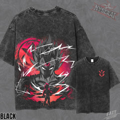 Kitsukai Majin Vegeta Final Atonement Pump Cover Oversized Vintage Wash Heavyweight Graphic Tee