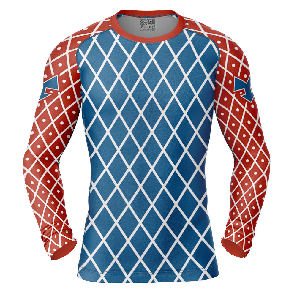 Mista Guido Jojo's Bizarre Adventure Long Sleeve Rash Guard Compression Shirt