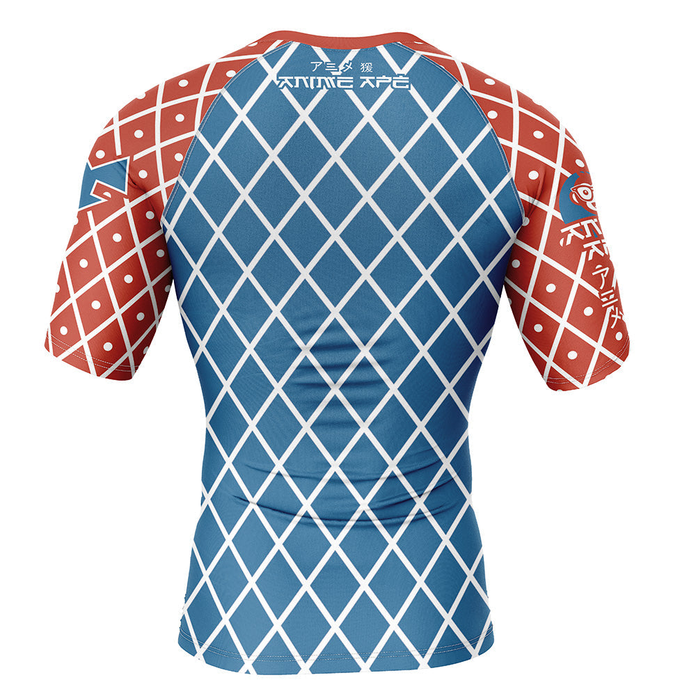 Mista Guido Jojo's Bizarre Adventure Short Sleeve Rash Guard Compression Shirt