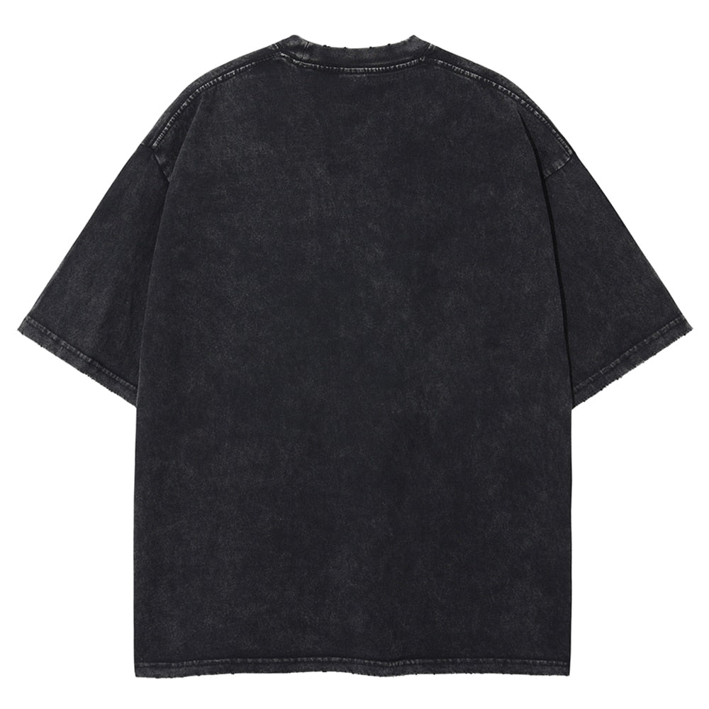 Mockup Vintage Oversized Wash T Shirt