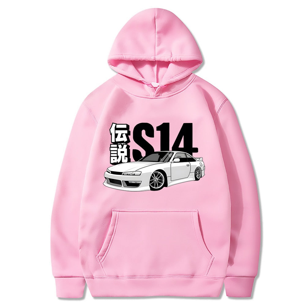 "Nissan Silvia S14" Initial D Unisex Hoodie