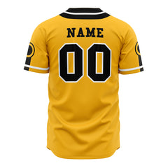 Personalized Sage of 6 Paths Shippuden Yellow Baseball Jersey