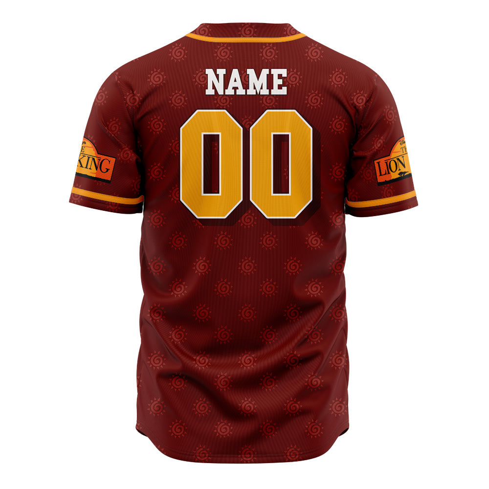 Personalized Simba Lion King V2 Baseball Jersey