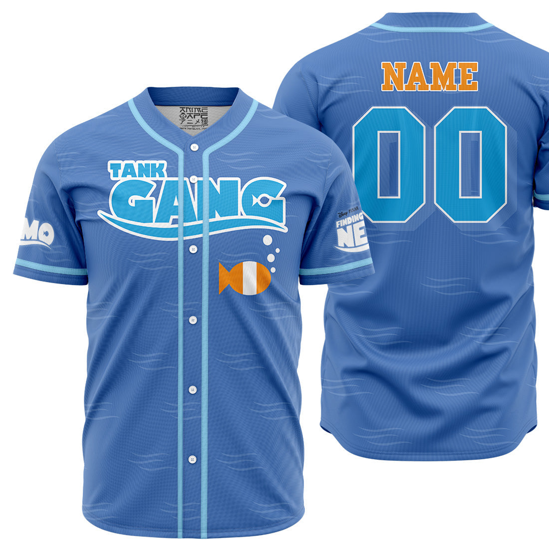 Personalized Nemo Finding Nemo V2 Baseball Jersey