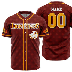 Personalized Simba Lion King V2 Baseball Jersey
