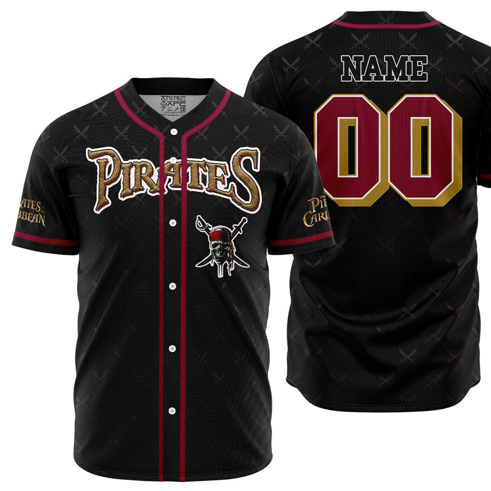 Personalized Pirates of the Caribbean V2 Baseball Jersey