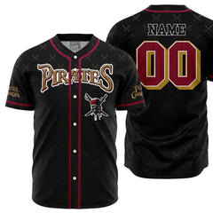 Personalized Pirates of the Caribbean V2 Baseball Jersey