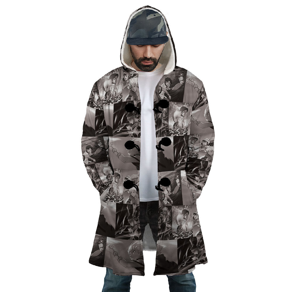 Panels Pattern Kiba Dream Cloak Coat