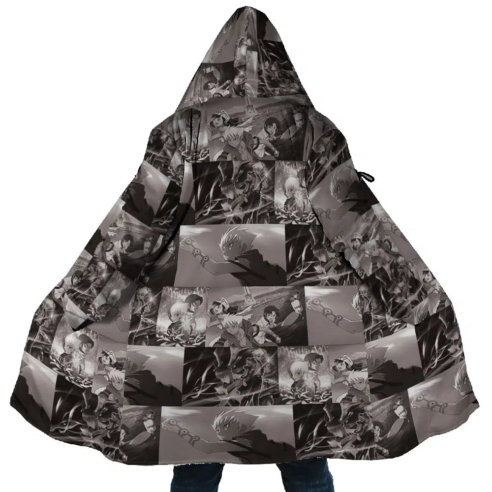 Panels Pattern Kiba Dream Cloak Coat