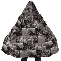 Panels Pattern Kiba Dream Cloak Coat