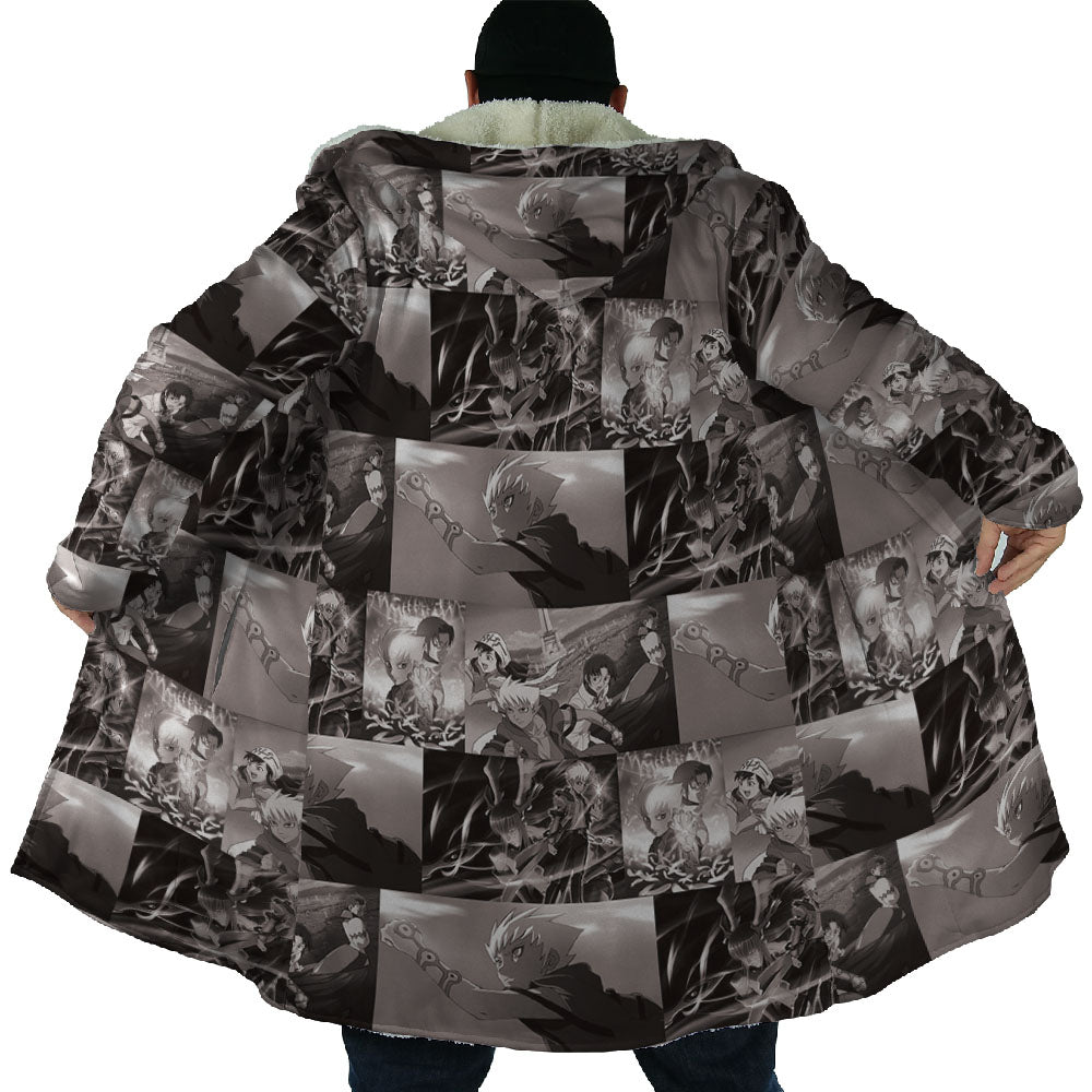 Panels Pattern Kiba Dream Cloak Coat