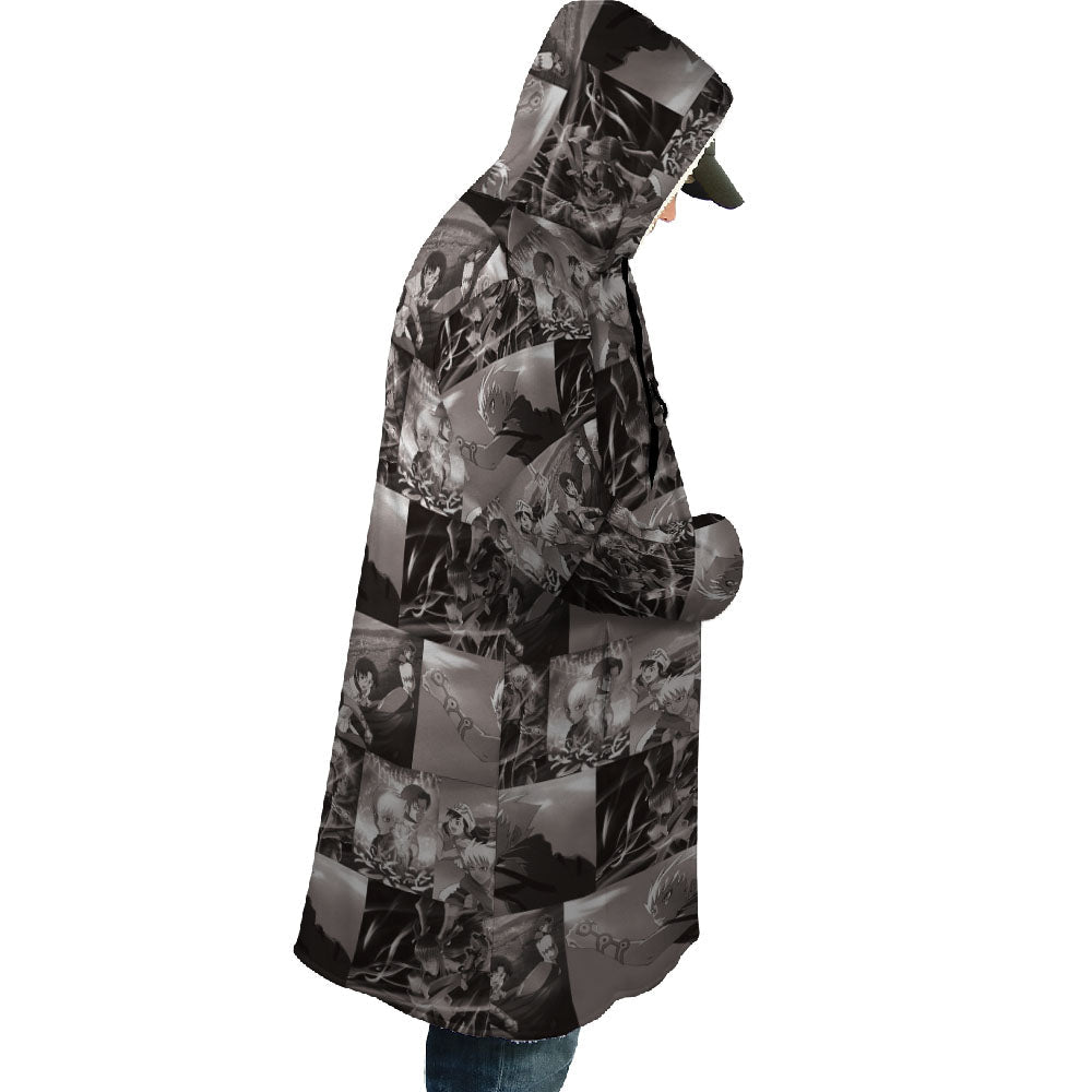 Panels Pattern Kiba Dream Cloak Coat