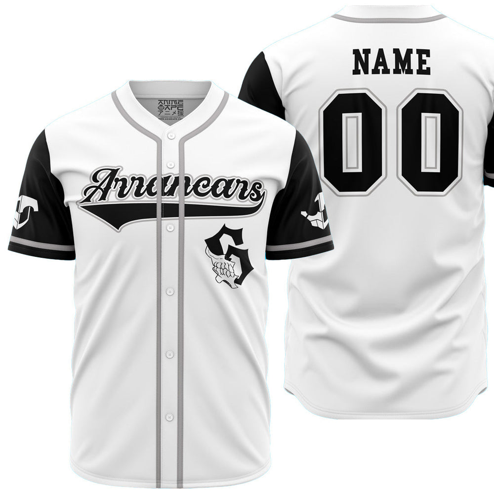 Personalized Arrancars Grimmjow Bleach Baseball Jersey