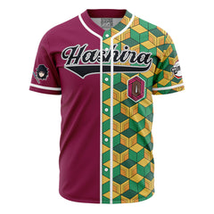 Personalized Hashira Giyu Tomioka Demon Slayer Baseball Jersey